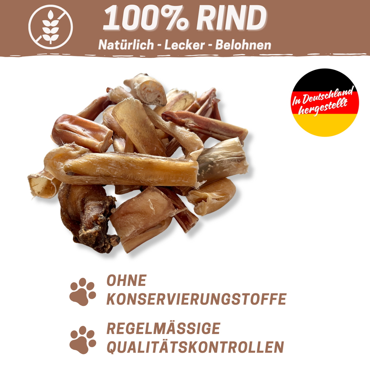 Ochsenziemer Abschnitte - 1 kg