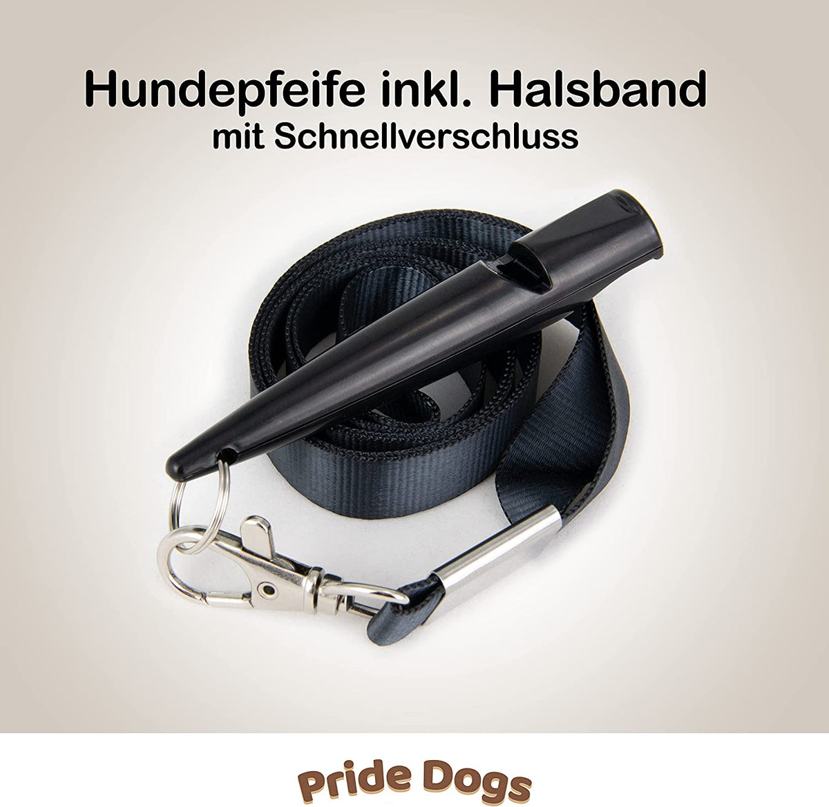 Hundepfeife - 1 Stück - mit Pfeifenband